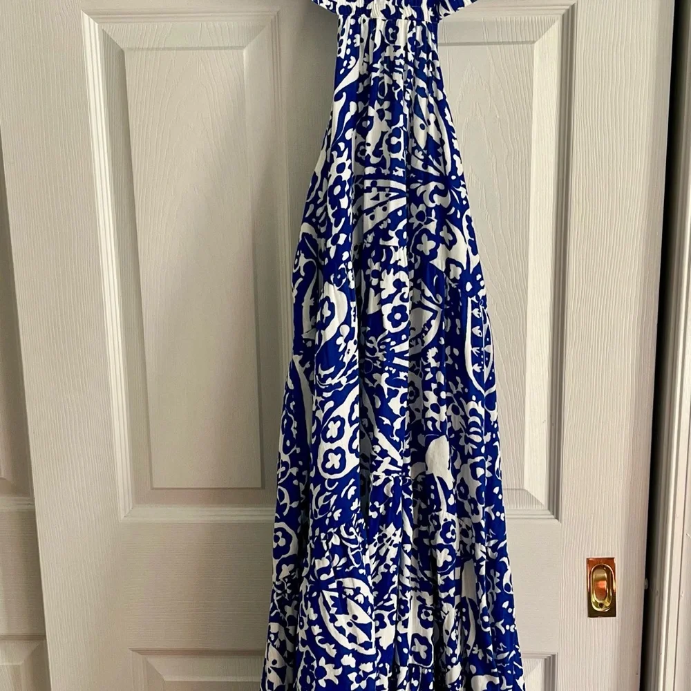 ME+EM Blue and White Maxi Dress - Picture 2 of 6